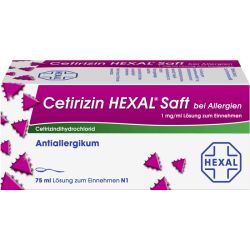 CETIRIZIN HEXAL Saft bei Allergien 75 ml – Артикул 1830117 (артикул 1830117) Германия