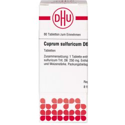 CUPRUM SULFURICUM D 6 Tabletten 80 St – Артикул 2629481 (артикул 2629481) Германия