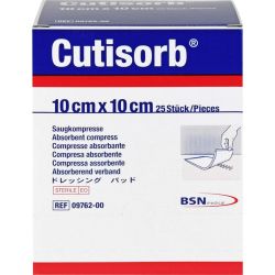 CUTISORB Saugkompressen steril 10x10 cm 25 St – Артикул 5490173 (артикул 5490173) Германия