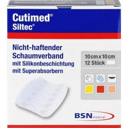 CUTIMED Siltec Schaumverb.10x10 cm nicht haftend 12 St – Артикул 7337984 (артикул 7337984) Германия