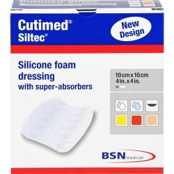 CUTIMED Siltec Schaumverb.10x10 cm sanft haftend 10 St – Артикул 8454321 (артикул 8454321) Германия