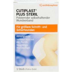 CUTIPLAST Plus steril 5x7 cm Verband 5 St – Артикул 9732638 (артикул 9732638) Германия