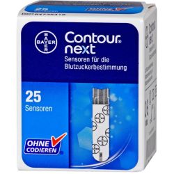 CONTOUR Next Sensoren Teststreifen 1X25 St – Артикул 11160126 (артикул 11160126) Германия