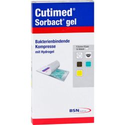 CUTIMED Sorbact Gel Kompressen 7,5x15 cm 10 St – Артикул 12448378 (артикул 12448378) Германия