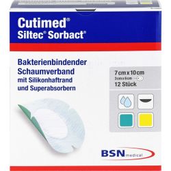 CUTIMED Siltec Sorbact PU-Verb.7x10 cm oval 12 St – Артикул 13574429 (артикул 13574429) Германия