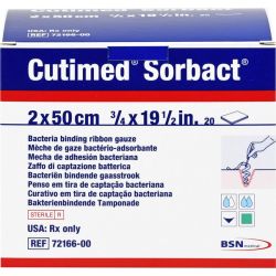 CUTIMED Sorbact Tamponaden 2x50 cm 20 St – Артикул 14032392 (артикул 14032392) Германия