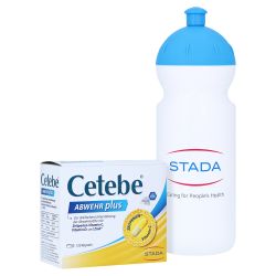 Cetebe Abwehr plus Vitamin C + Vitamin D3 + Zink Kapseln + gratis Stada Trinkflasche – Артикул 2415254 (артикул 2415254) Германия