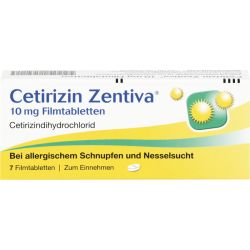 CETIRIZIN Zentiva 10 mg Filmtabletten 7 St – Артикул 364765 (артикул 364765) Германия