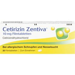 CETIRIZIN Zentiva 10 mg Filmtabletten 20 St – Артикул 365492 (артикул 365492) Германия