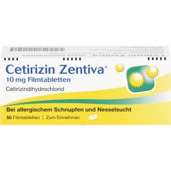 CETIRIZIN Zentiva 10 mg Filmtabletten 50 St – Артикул 365523 (артикул 365523) Германия