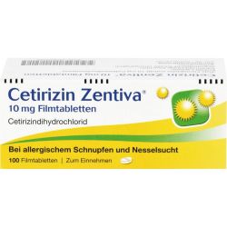 CETIRIZIN Zentiva 10 mg Filmtabletten 100 St – Артикул 365606 (артикул 365606) Германия