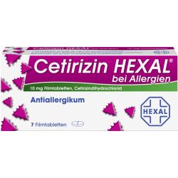 CETIRIZIN HEXAL Filmtabletten bei Allergien 7 St – Артикул 1830146 (артикул 1830146) Германия
