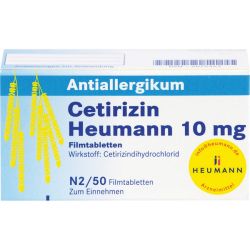 CETIRIZIN Heumann 10 mg Filmtabletten 50 St – Артикул 2075462 (артикул 2075462) Германия
