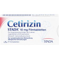 CETIRIZIN STADA 10 mg Filmtabletten 7 St – Артикул 2246596 (артикул 2246596) Германия