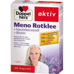 DOPPELHERZ Meno Rotklee+Nachtkerzenl+Biotin Kaps. 30 St – Артикул 4042018 (артикул 4042018) Германия
