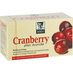 CRANBERRY ACEROLA Baders Filterbeutel 20 St – Артикул 6919307 (артикул 6919307) Германия