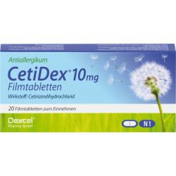 CETIDEX 10 mg Filmtabletten 20 St – Артикул 8892110 (артикул 8892110) Германия