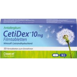 CETIDEX 10 mg Filmtabletten 50 St – Артикул 8892127 (артикул 8892127) Германия