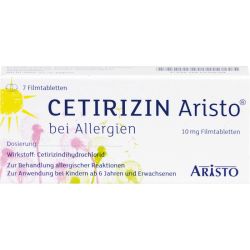 CETIRIZIN Aristo bei Allergien 10 mg Filmtabletten 7 St – Артикул 9152639 (артикул 9152639) Германия