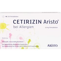 CETIRIZIN Aristo bei Allergien 10 mg Filmtabletten 20 St – Артикул 9703269 (артикул 9703269) Германия