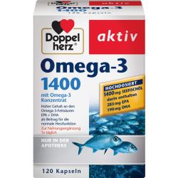 DOPPELHERZ Omega-3 1.400 Kapseln 120 St – Артикул 10532502 (артикул 10532502) Германия