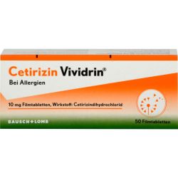 CETIRIZIN Vividrin 10 mg Filmtabletten 50 St – Артикул 12364316 (артикул 12364316) Германия