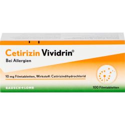 CETIRIZIN Vividrin 10 mg Filmtabletten 100 St – Артикул 13168959 (артикул 13168959) Германия