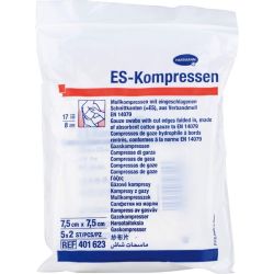 ES-KOMPRESSEN steril 10x10 cm 8fach 5X2 St – Артикул 434135 (артикул 434135) Германия