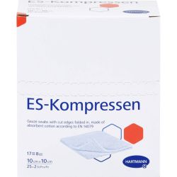 ES-KOMPRESSEN steril 10x10 cm 8fach 25X2 St – Артикул 434141 (артикул 434141) Германия