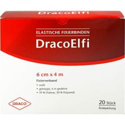DRACOELFI elast.Fixierbinde 6 cmx4 m gekreppt 20 St – Артикул 736273 (артикул 736273) Германия