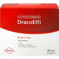 DRACOELFI elast.Fixierbinde 8 cmx4 m gekreppt 20 St – Артикул 736936 (артикул 736936) Германия