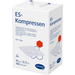 ES-KOMPRESSEN unsteril 10x12,5 cm 16fach 100 St – Артикул 1808980 (артикул 1808980) Германия
