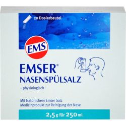 EMSER Nasensplsalz physiologisch Btl. 20 St – Артикул 2579659 (артикул 2579659) Германия