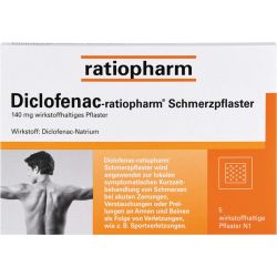 DICLOFENAC-ratiopharm Schmerzpflaster 5 St – Артикул 3500921 (артикул 3500921) Германия