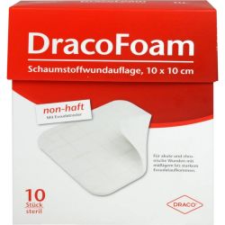 DRACOFOAM Schaumstoff Wundauflage 10x10 cm 10 St – Артикул 4350429 (артикул 4350429) Германия