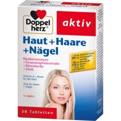DOPPELHERZ Haut+Haare+Ngel Tabletten 30 St – Артикул 4700651 (артикул 4700651) Германия