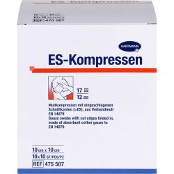 ES-KOMPRESSEN steril 10x10 cm Gropackung 10X10 St – Артикул 6454127 (артикул 6454127) Германия