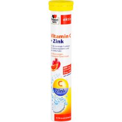 DOPPELHERZ Vitamin C+Zink Brausetabletten 15 St – Артикул 6571703 (артикул 6571703) Германия