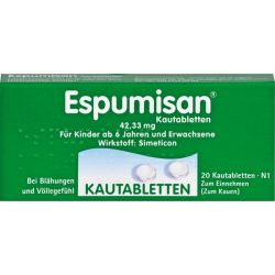 ESPUMISAN Kautabletten 20 St – Артикул 6882030 (артикул 6882030) Германия