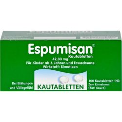 ESPUMISAN Kautabletten 100 St – Артикул 6882053 (артикул 6882053) Германия