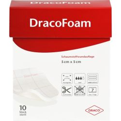 DRACOFOAM Schaumstoff Wundauflage 5x5 cm 10 St – Артикул 7415075 (артикул 7415075) Германия