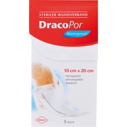 DRACOPOR waterproof Wundverband 10x20 cm steril 5 St – Артикул 8906668 (артикул 8906668) Германия