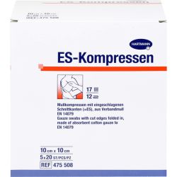 ES-KOMPRESSEN steril 10x10 cm 5X20 St – Артикул 9396181 (артикул 9396181) Германия