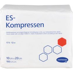 ES-KOMPRESSEN unsteril 10x20 cm 12fach 100 St – Артикул 9396229 (артикул 9396229) Германия