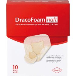 DRACOFOAM Haft Schaumstoff Wundaufl.5x5 cm 10 St – Артикул 10003146 (артикул 10003146) Германия