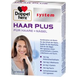 DOPPELHERZ Haar Plus system Tabletten 30 St – Артикул 10067548 (артикул 10067548) Германия