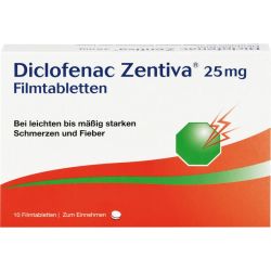 DICLOFENAC Zentiva 25 mg Filmtabletten 10 St – Артикул 10273621 (артикул 10273621) Германия