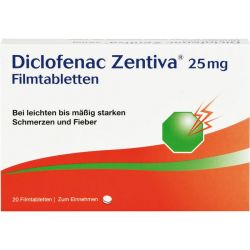 DICLOFENAC Zentiva 25 mg Filmtabletten 20 St – Артикул 10273638 (артикул 10273638) Германия
