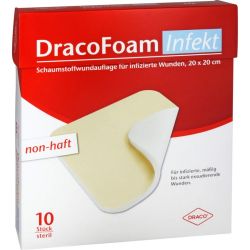 DRACOFOAM Infekt Schaumst.Wundauf.20x20 cm 10 St – Артикул 10317637 (артикул 10317637) Германия