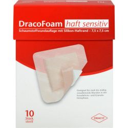 DRACOFOAM Haft sensitiv Schaumst.Wund.7,5x7,5 cm 10 St – Артикул 10342078 (артикул 10342078) Германия